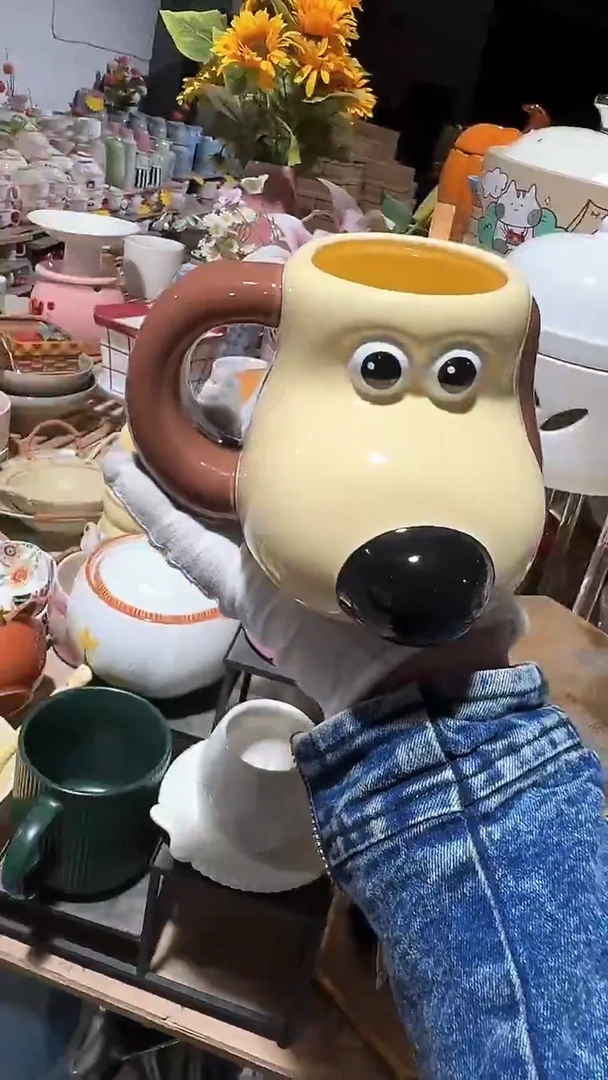 陶瓷小狗杯子微瑕 凑满20元包邮