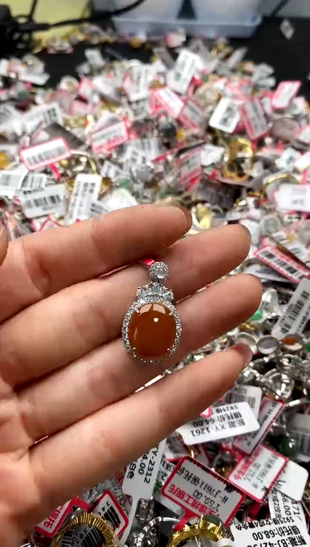 【闪购商品】翡翠戒指银S925镶嵌33333333    7