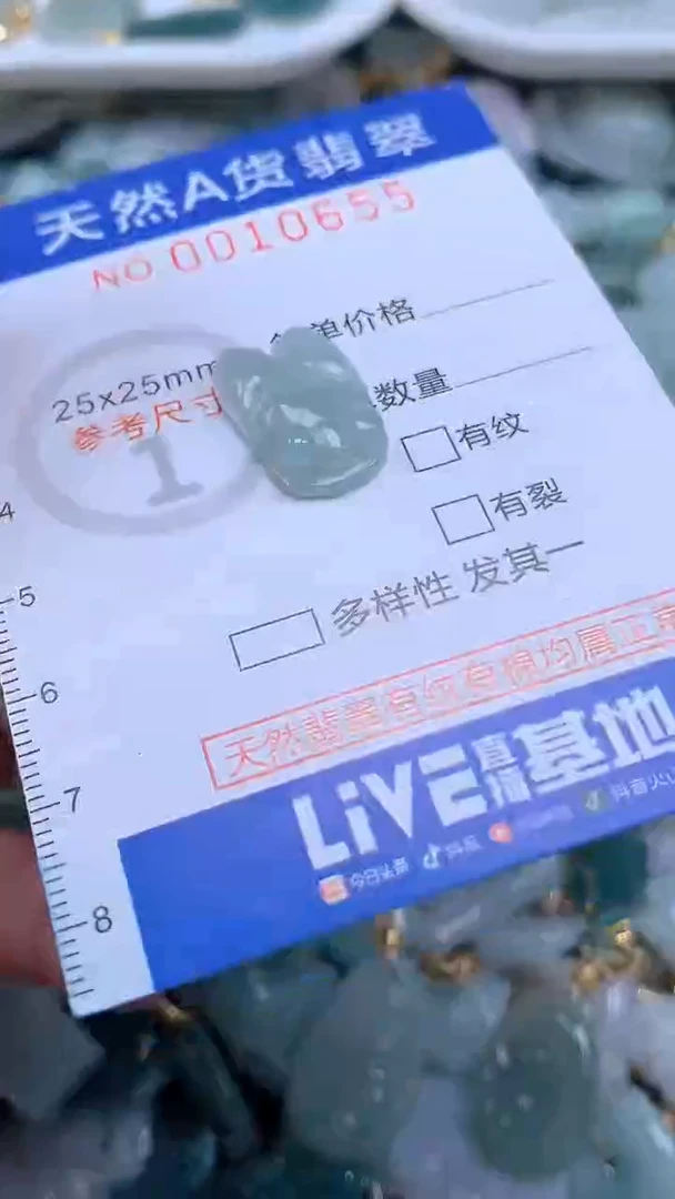 翡翠未镶嵌吊坠(不含链)1
