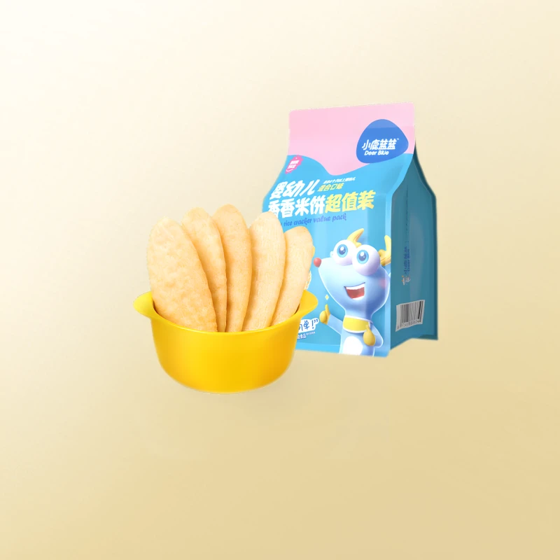 小鹿蓝蓝婴标米饼120g香香米饼辅食磨牙棒CS