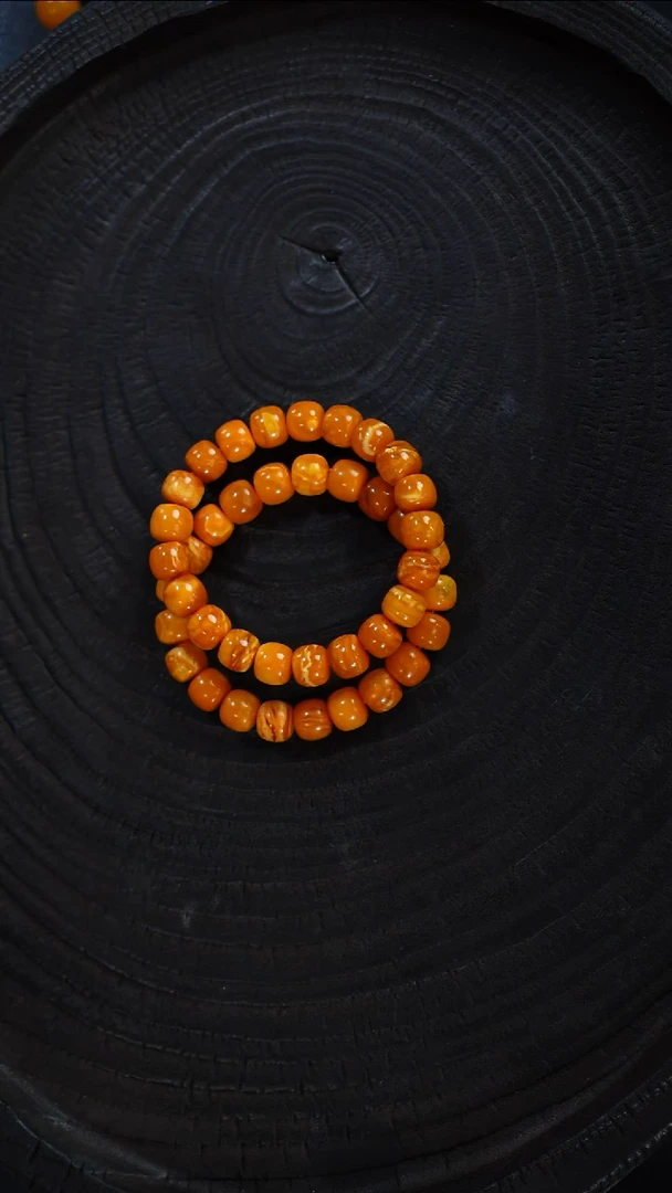 未镶嵌琥珀裸石老型单圈（多样性发货一件）