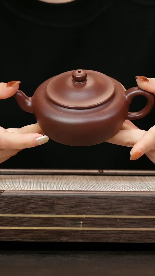 茶壶紫砂原矿云根料 旭帽220cc