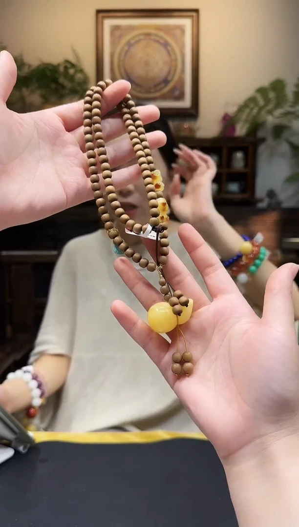 蜜蜡颈饰未镶嵌项链