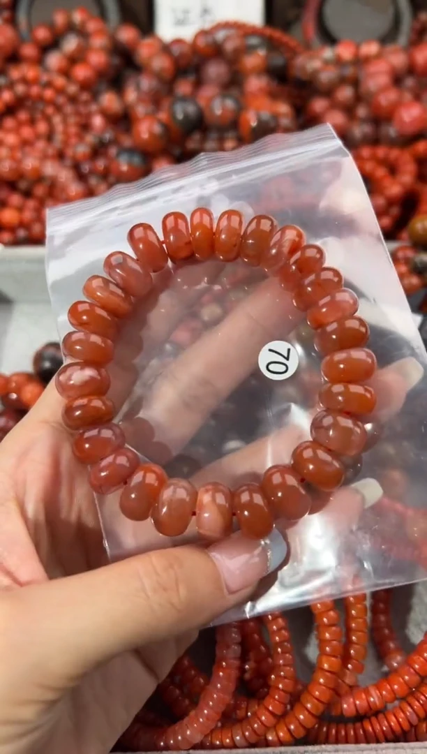 未镶嵌手串南红玛瑙13+