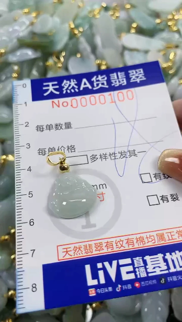 颈饰未镶嵌翡翠天然A货翡翠