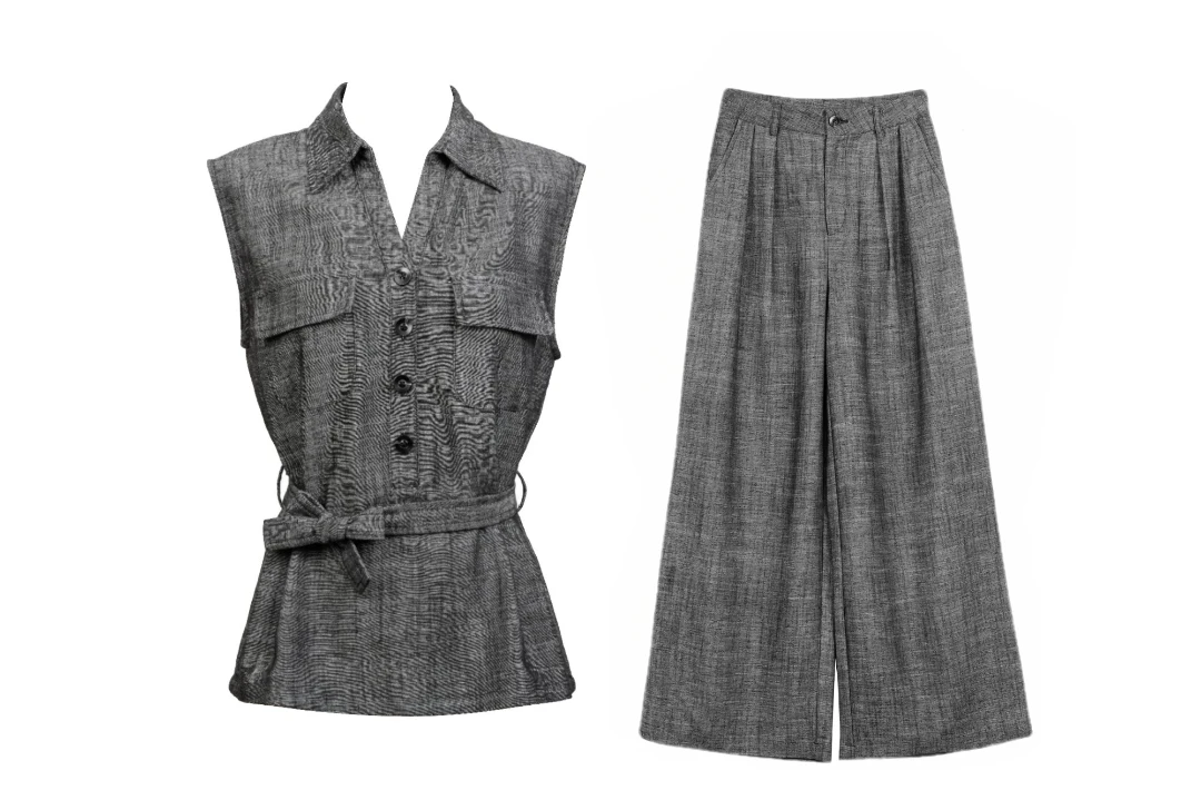 FEIYISE-韩版时尚百搭无袖马甲套装-27CC413