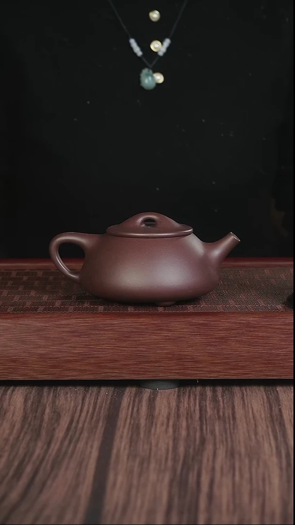 【闪购商品】紫砂茶壶lxc 紫泥  景舟石瓢