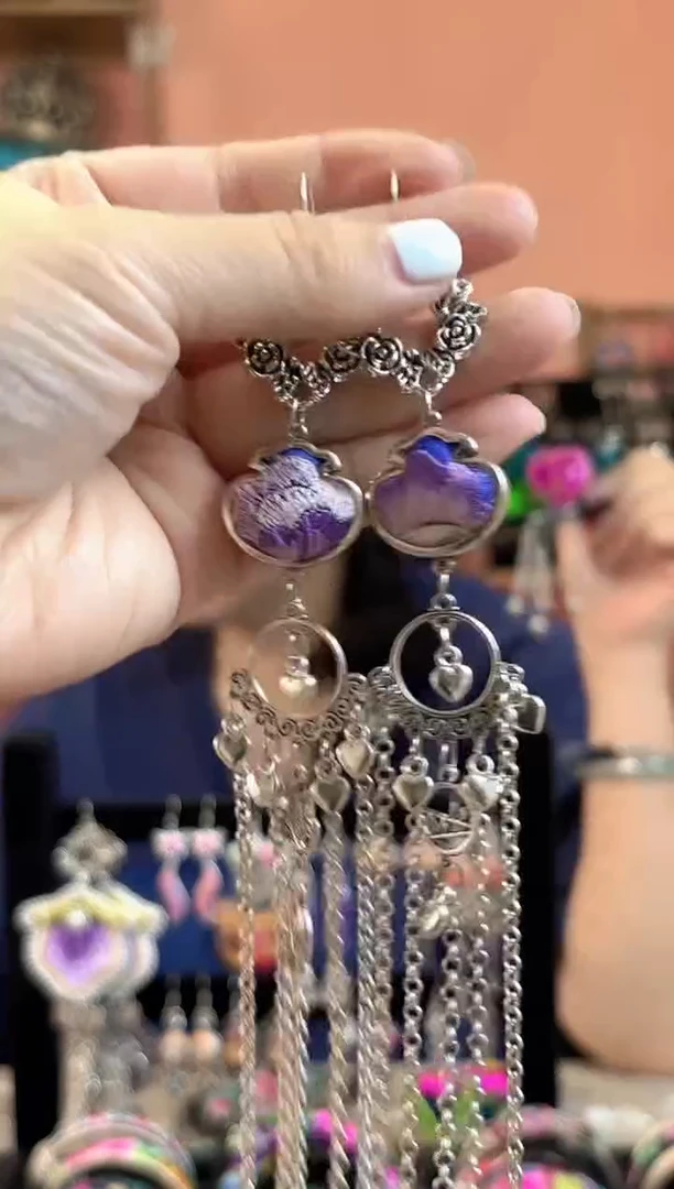 织绣一枝独秀2 老绣饰品244