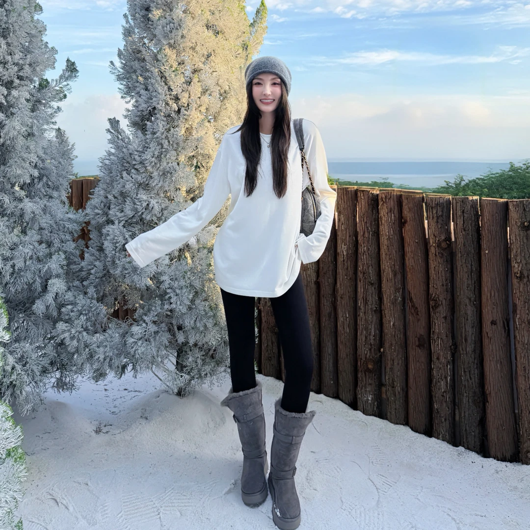 Moprobably李予诺「御寒」简约时尚百搭修身显瘦瑜伽裤L5451013