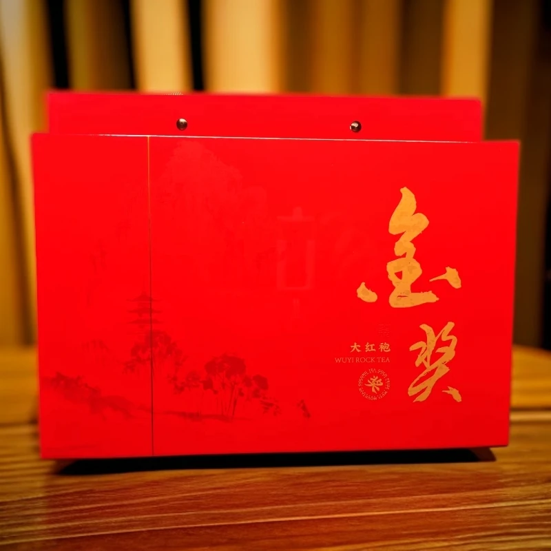 正宗武夷山岩茶大红袍浓香型红茶肉桂水仙乌龙茶礼盒装送礼佳品