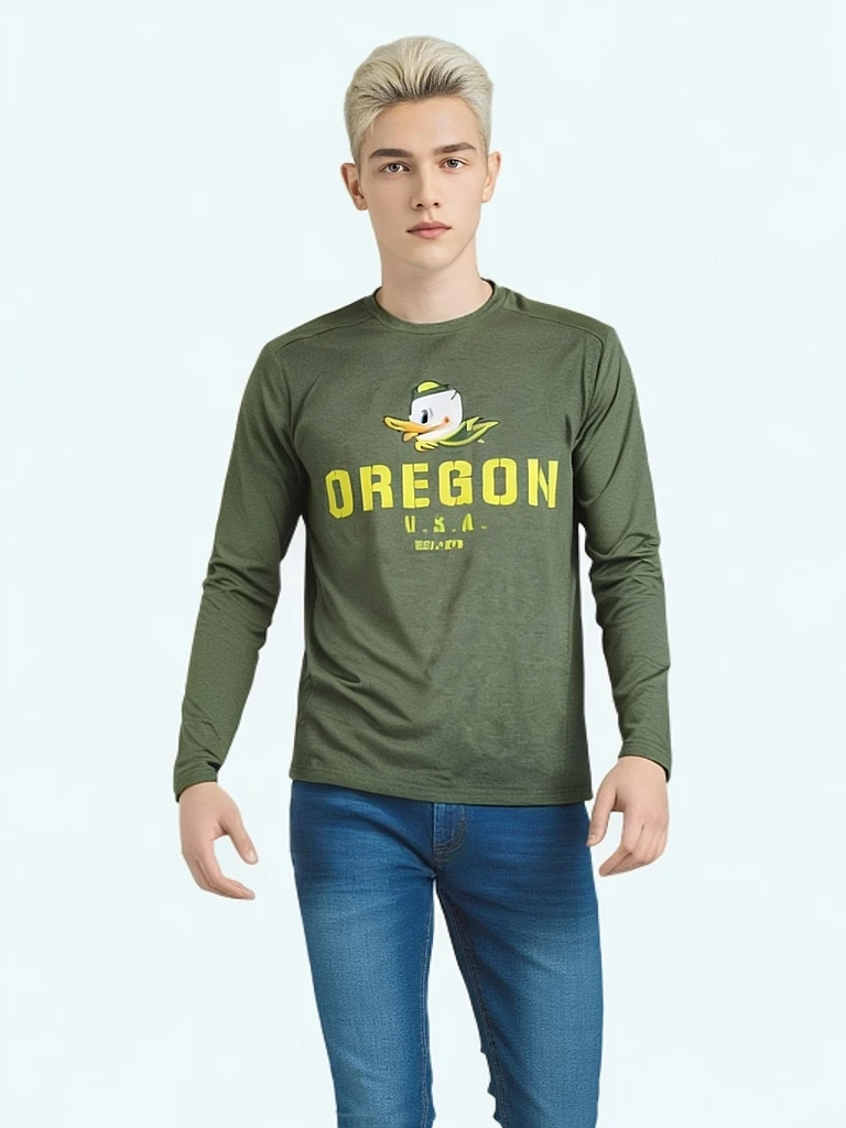 时尚运动T恤透气长袖男士运动透气长袖T恤休闲