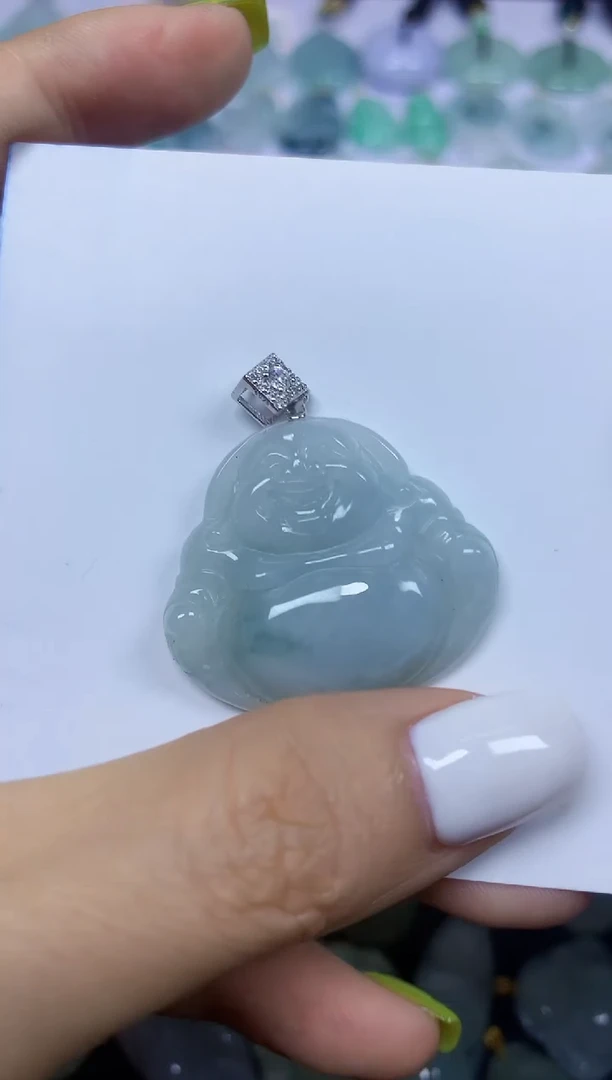 翡翠未镶嵌颈饰挂件