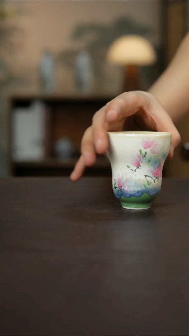 杯景德镇陶瓷杯碗柴烧多人微瑕