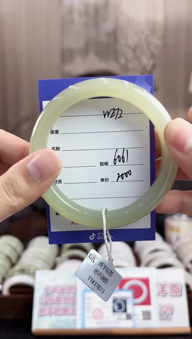 未镶嵌手镯和田玉WE72微色差