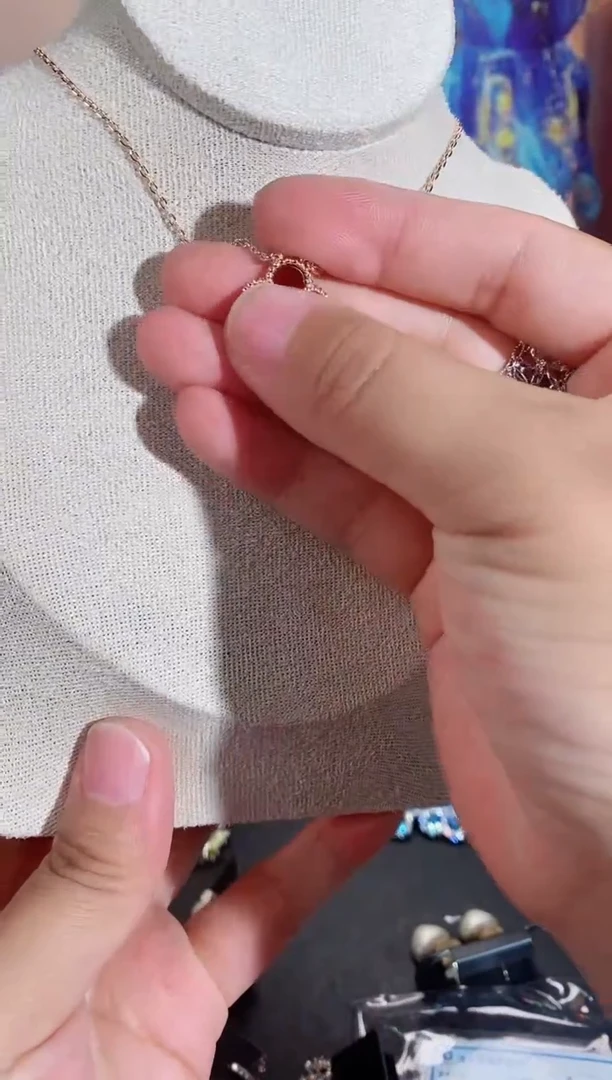 铜合金无925银项链7367