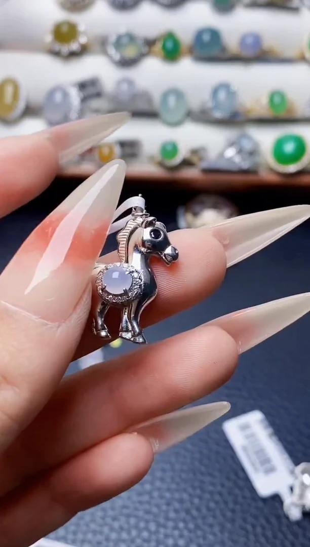 银S925镶嵌戒指翡翠5072