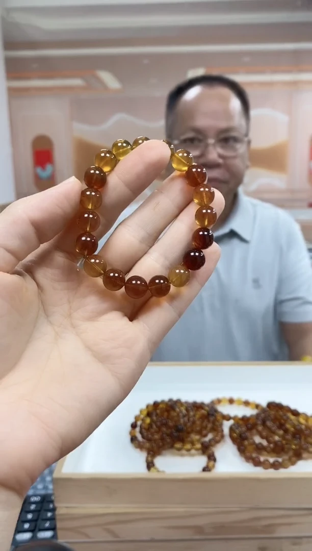 手串琥珀未镶嵌琥珀手串