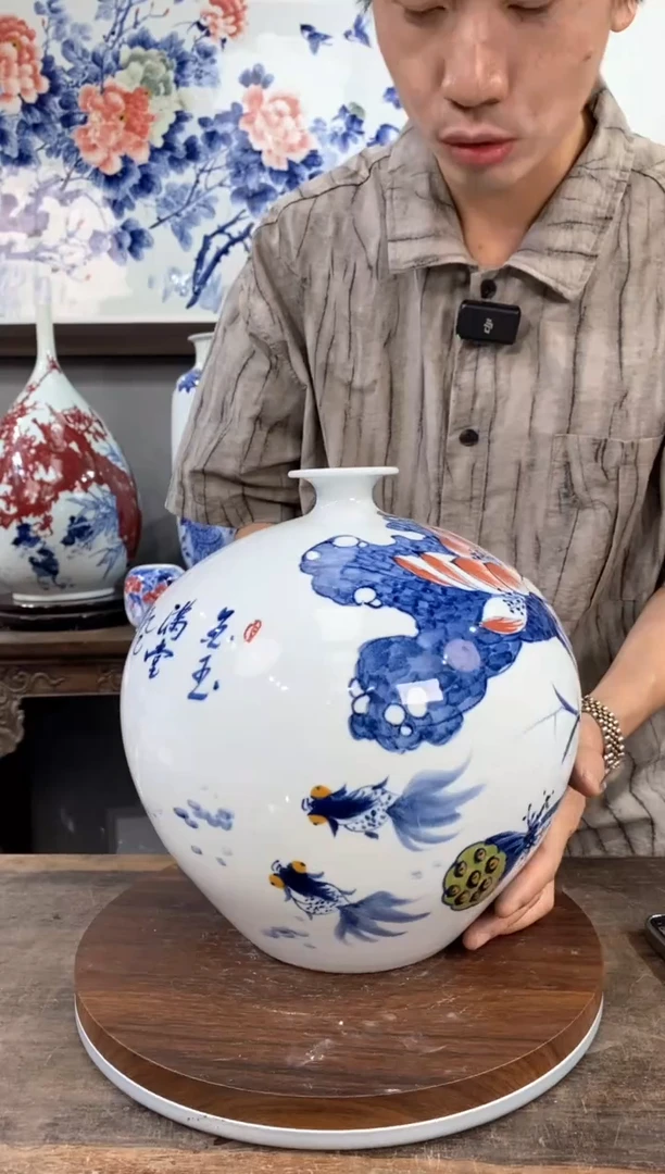 吴义松陶瓷联盟手绘陶瓷编号：4679