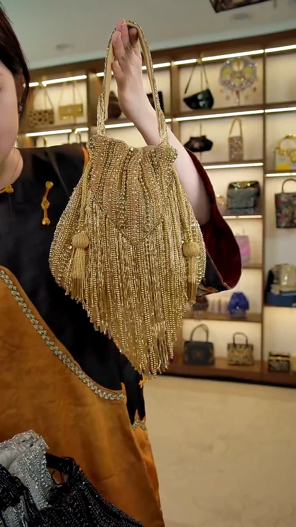 织物百格汇手工包