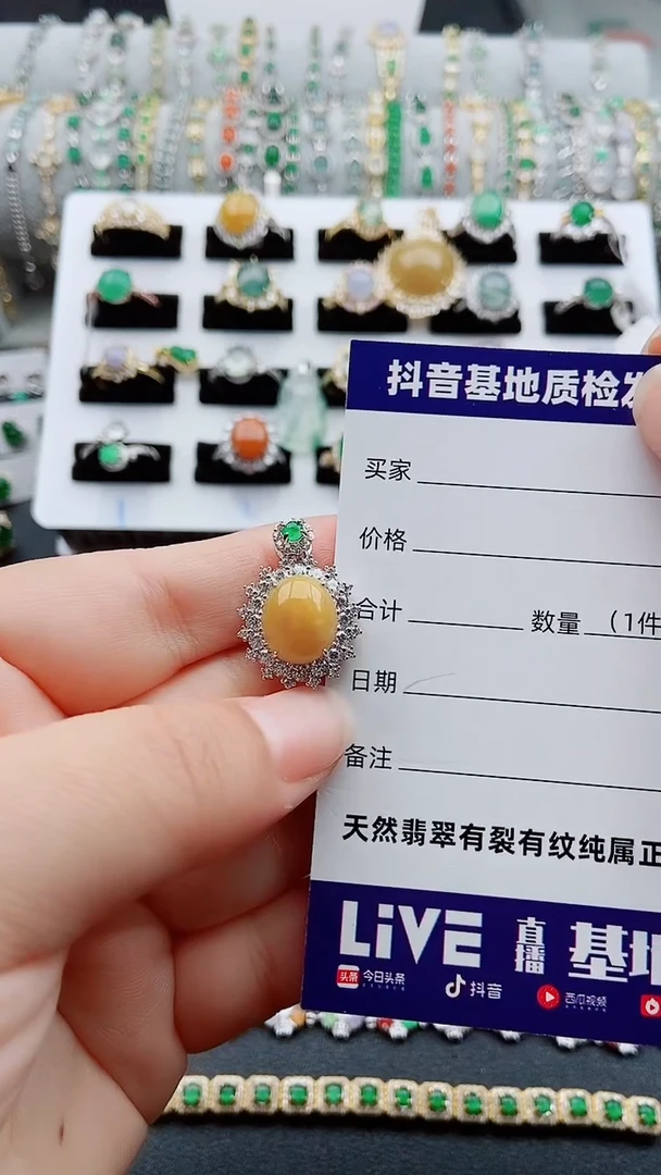 【闪购商品】翡翠颈饰银S925镶嵌1111