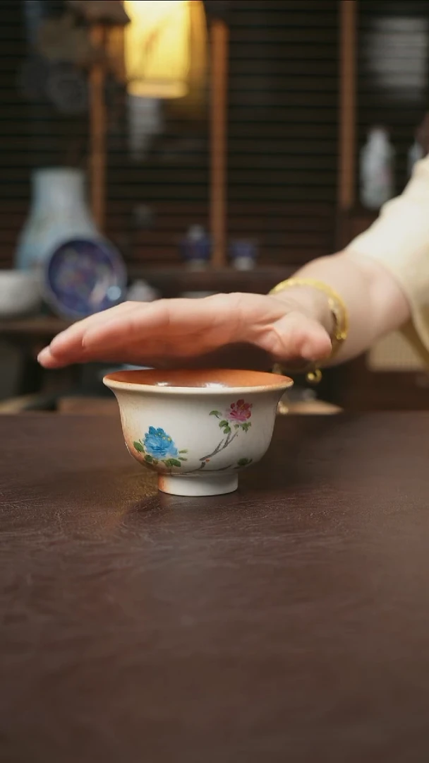 杯景德镇陶瓷杯碗柴烧多人