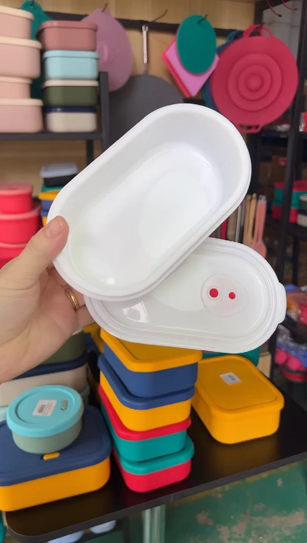 硅胶白色-椭圆排气盒400ML