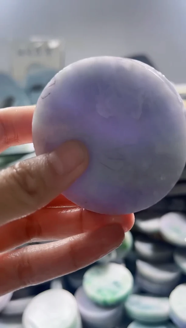 翡翠裸石 缅甸翡翠A货柠920