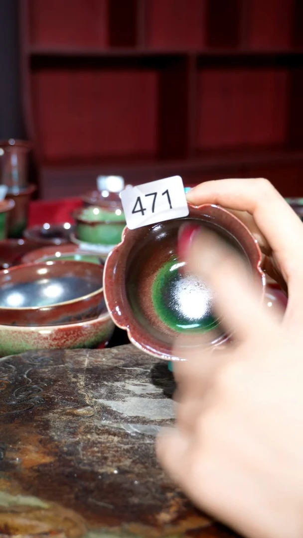 摆件精品窑变钧瓷茶器