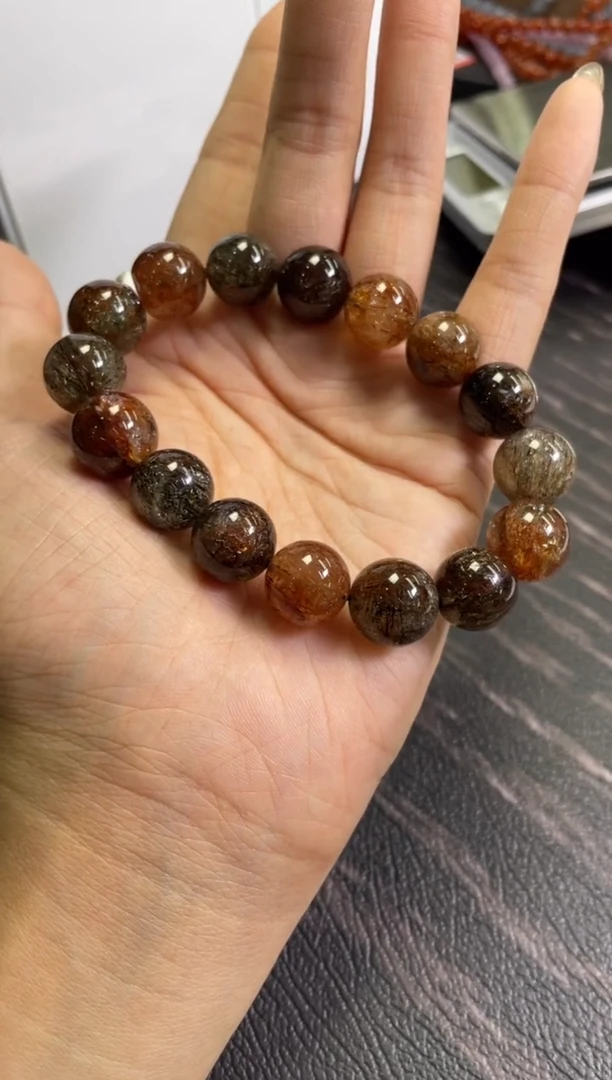 水晶手链未镶嵌13±/x-750【黑金超