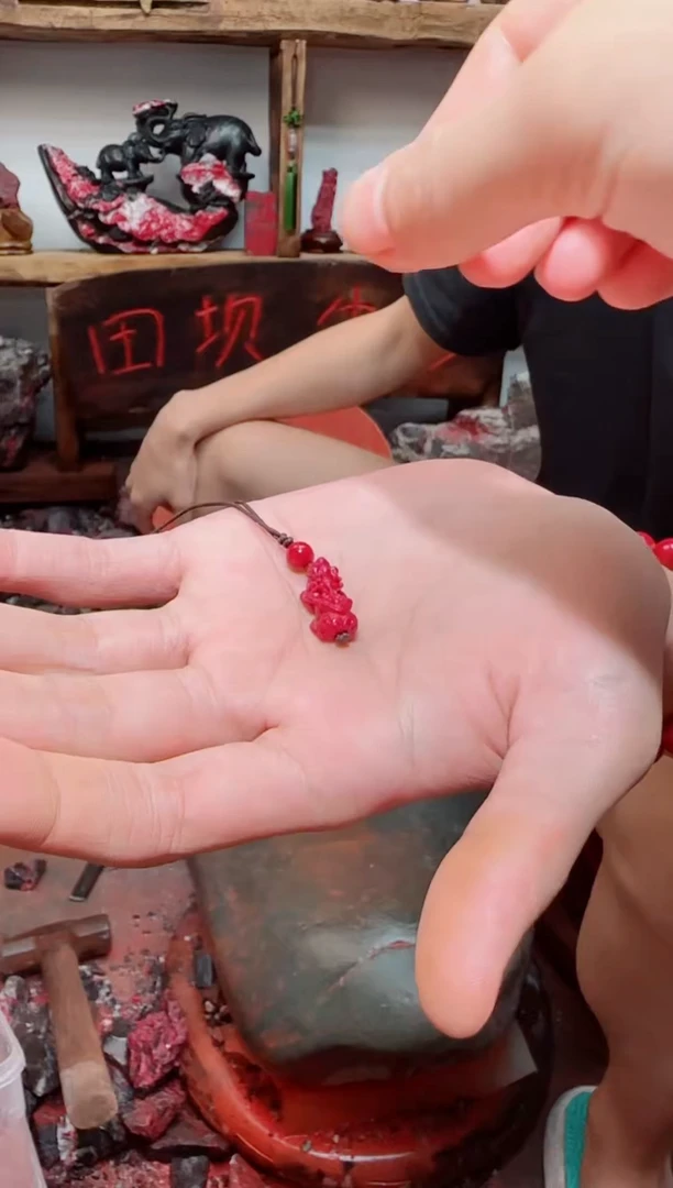 含辰砂工艺品貔貅手机挂