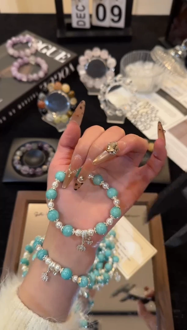 合金手链水晶天河石x3468