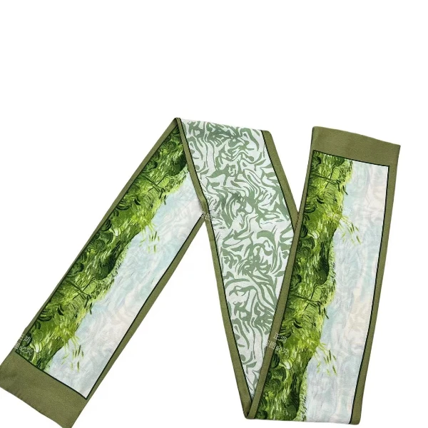 【麦田飘带】 新中式春夏高档气质长款飘带丝巾百搭款