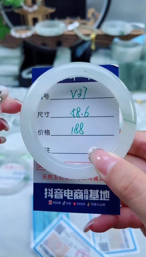 未镶嵌手镯石英质玉（天山翠）37