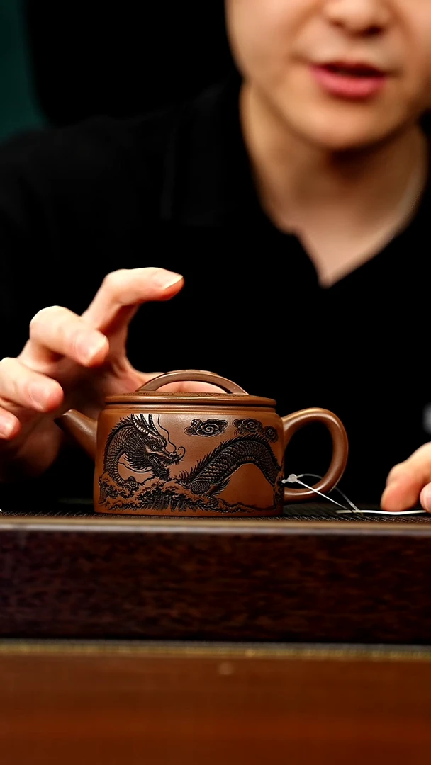 茶壶紫砂宜兴原矿 手工 紫砂壶容量200CC