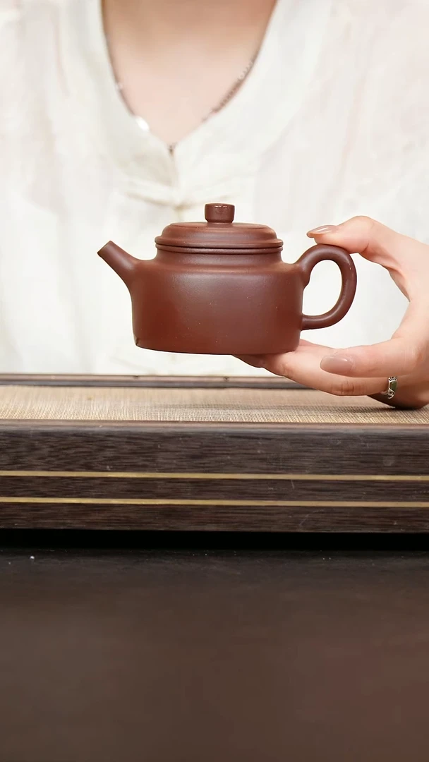 茶壶紫砂老紫泥 云根料   德钟壶  王老师