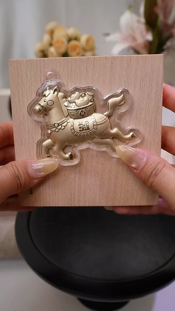 无合金马上发财飞天小马手机链