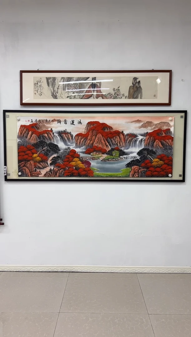 国画《鸿运当头》画芯未装裱180乘70