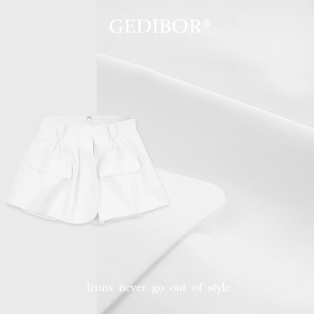 XUEXUE | “减龄裙裤”假口袋时尚显瘦百搭西装短裤