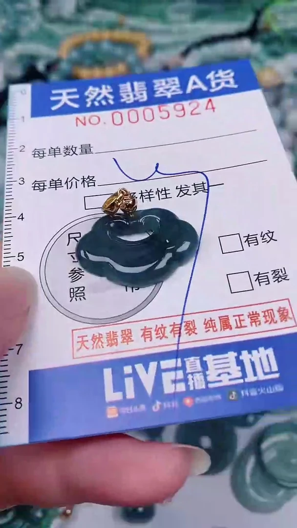 翡翠未镶嵌颈饰00005924