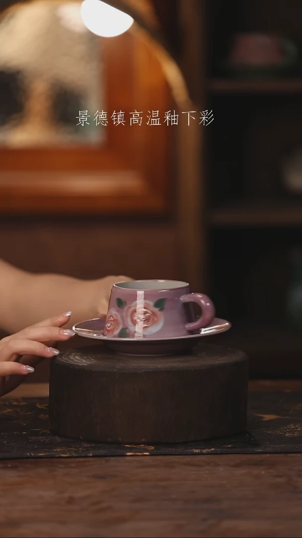 陶瓷景德镇高温釉下手绘陶瓷512
