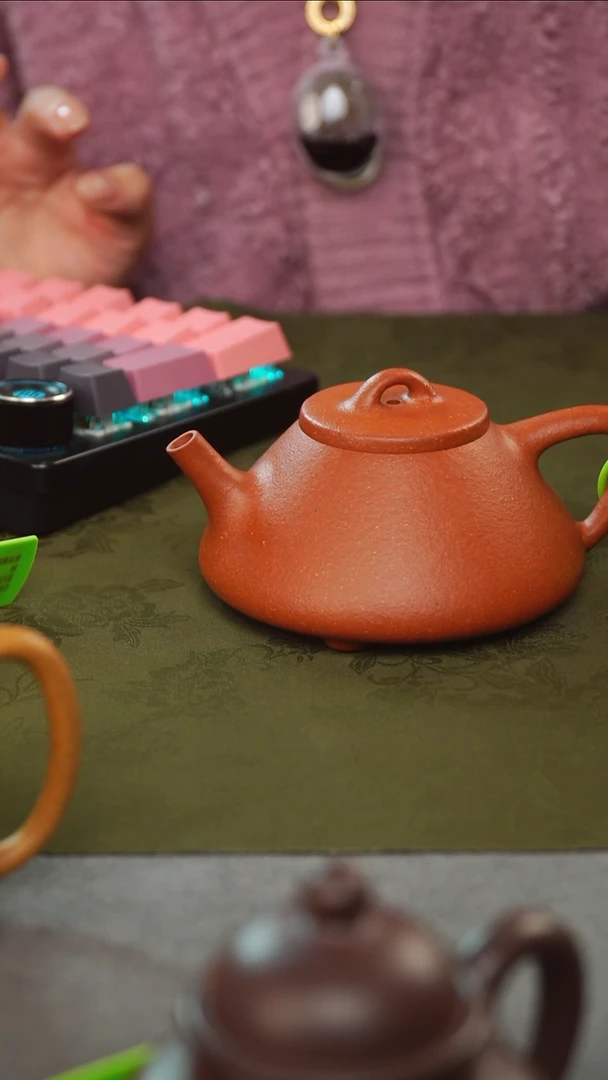 茶壶紫砂宝山精挑纯红降坡子冶