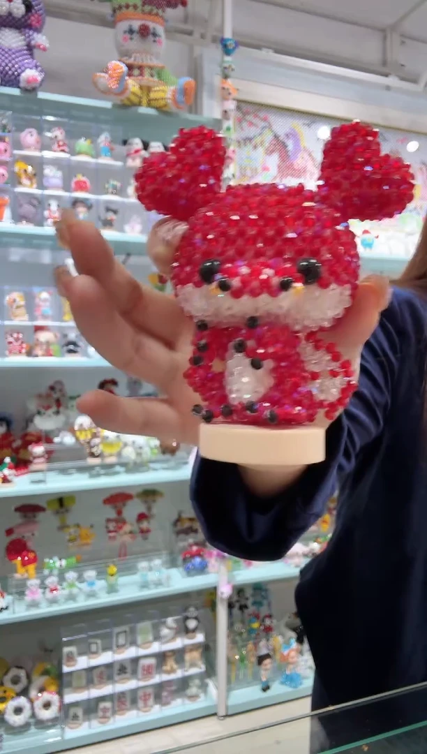 玻璃0726卡4水晶爱心龙材料包1套微光彩大红