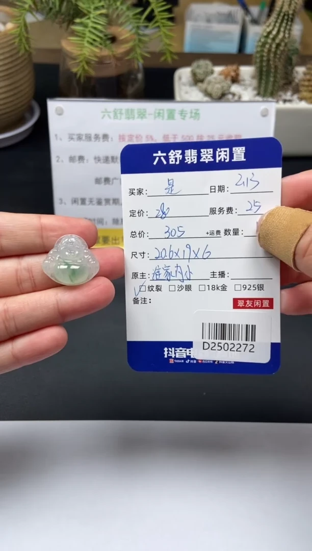 【闪购商品】翡翠颈饰未镶嵌D2502272