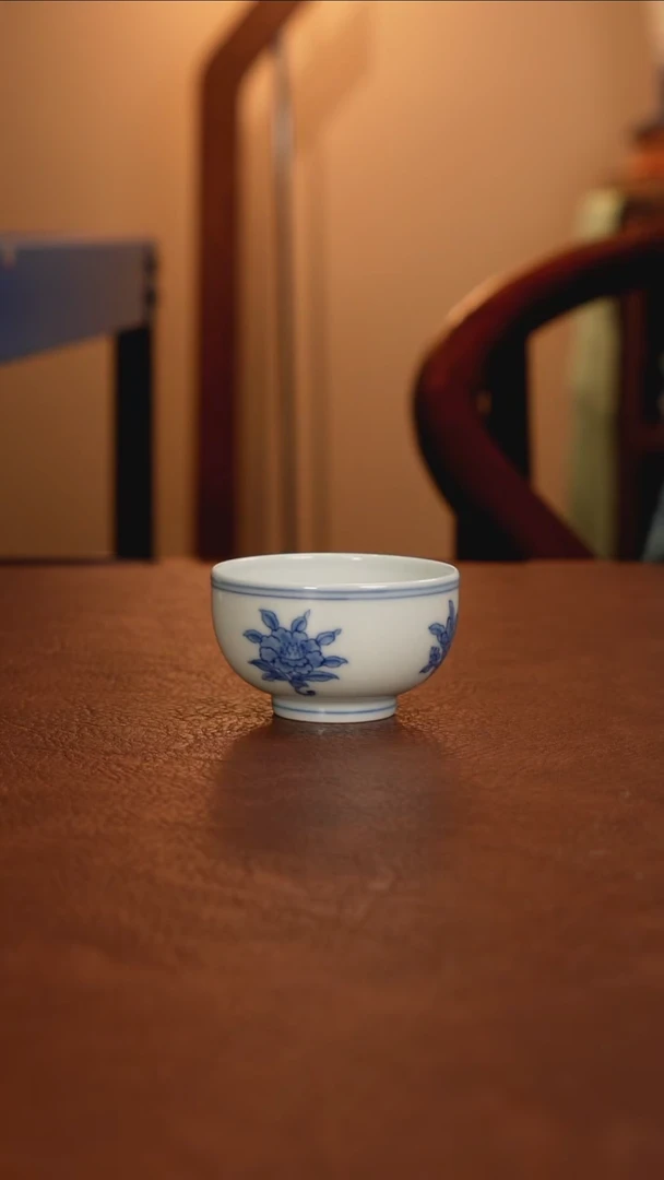 景德镇瓷器，青花瓷手绘茶具~