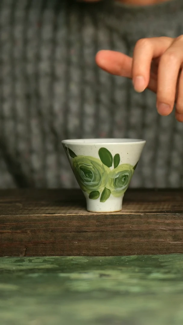 瓷器青诗集手工手绘瓷器