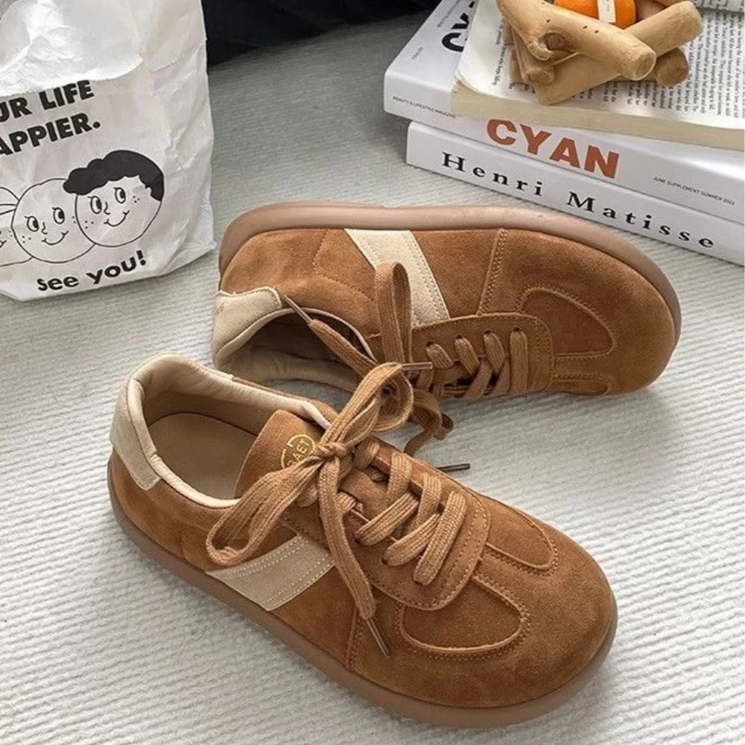 E-1芒果鞋冬季新款厚底百搭时尚小白鞋女透气