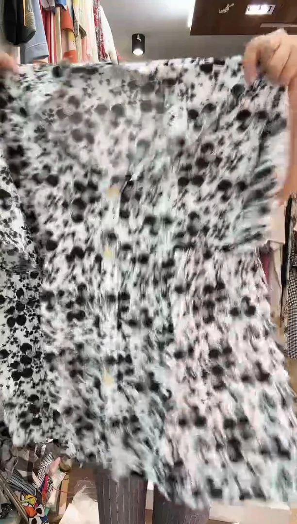 孤品 短袖短裤黑白碎花L