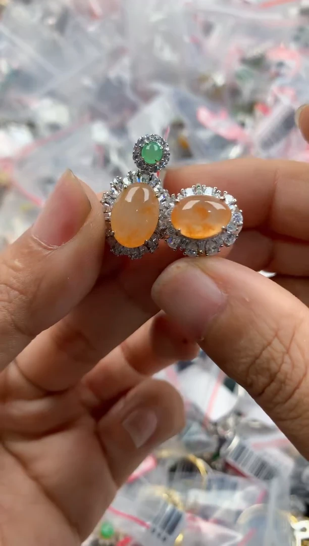 银S925镶嵌戒指翡翠333                 7