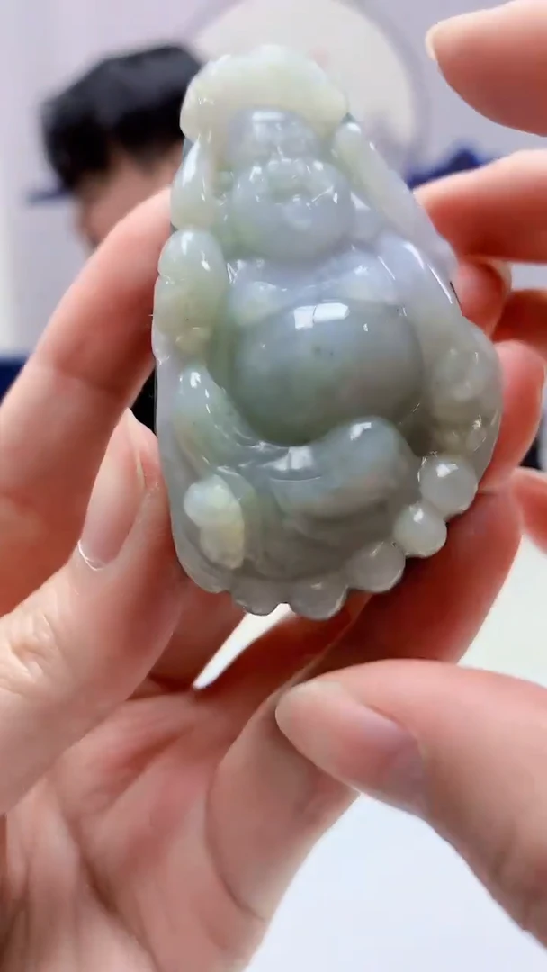 【闪购商品】定制翡翠未镶嵌5060zm-毛货挂件51佛公