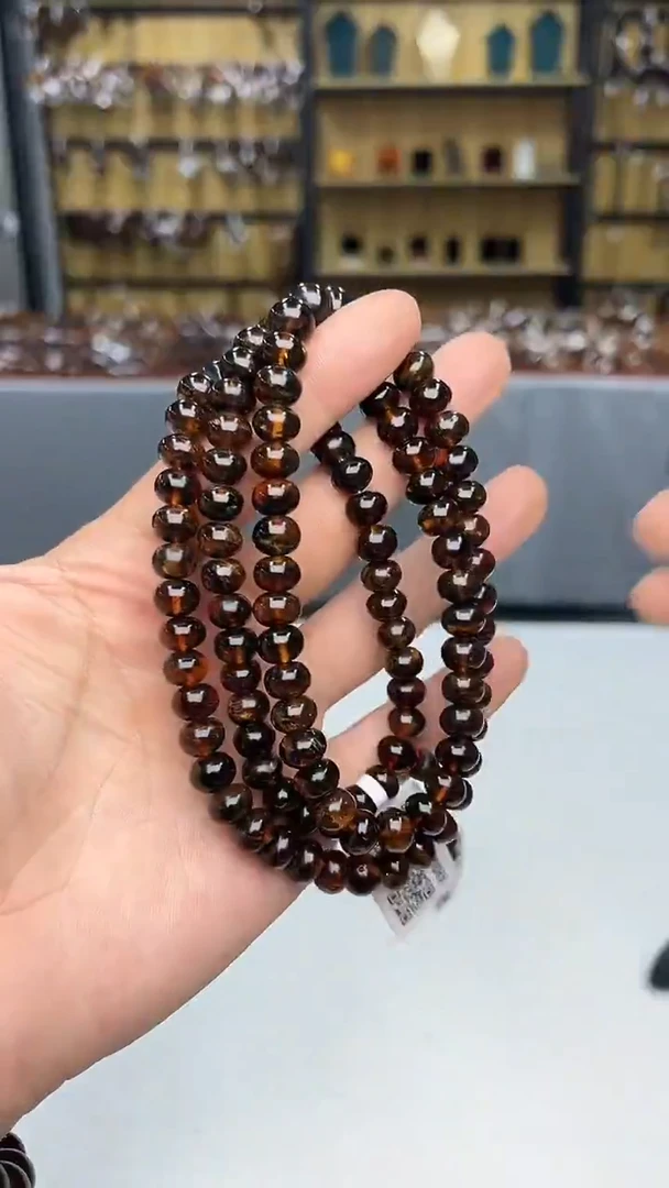 裸石琥珀未镶嵌抚顺琥珀8+豆油红多样性发其一